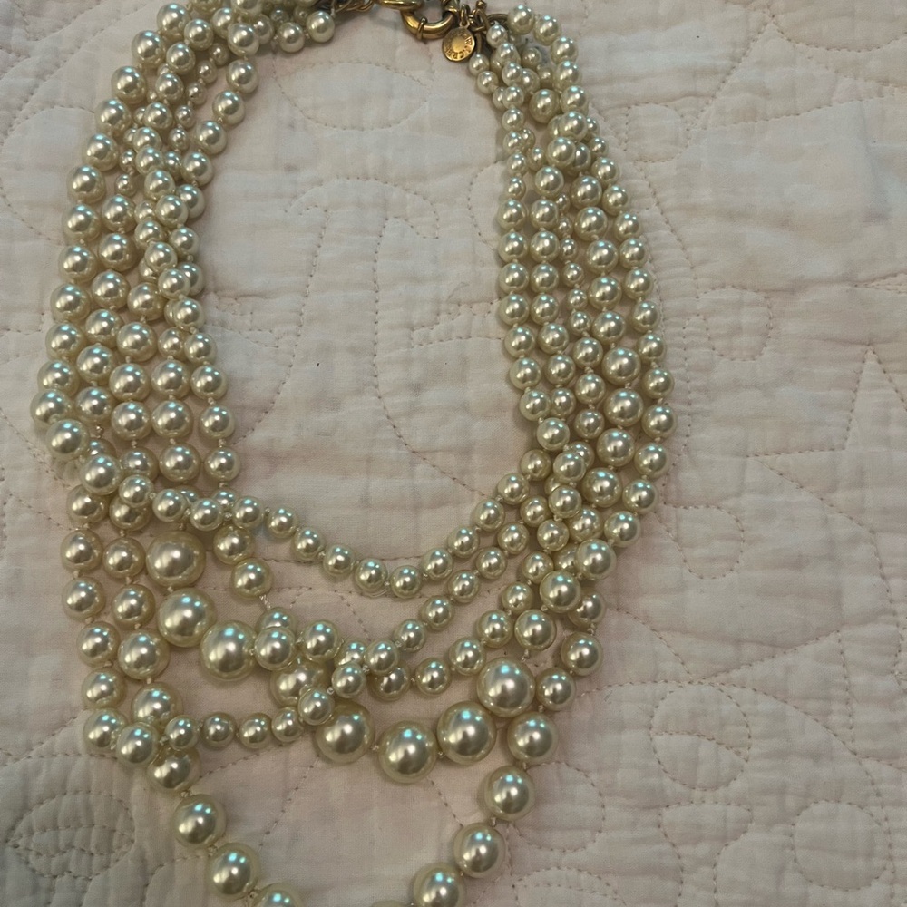 Vintage J.Crew Layered Pearl Necklace